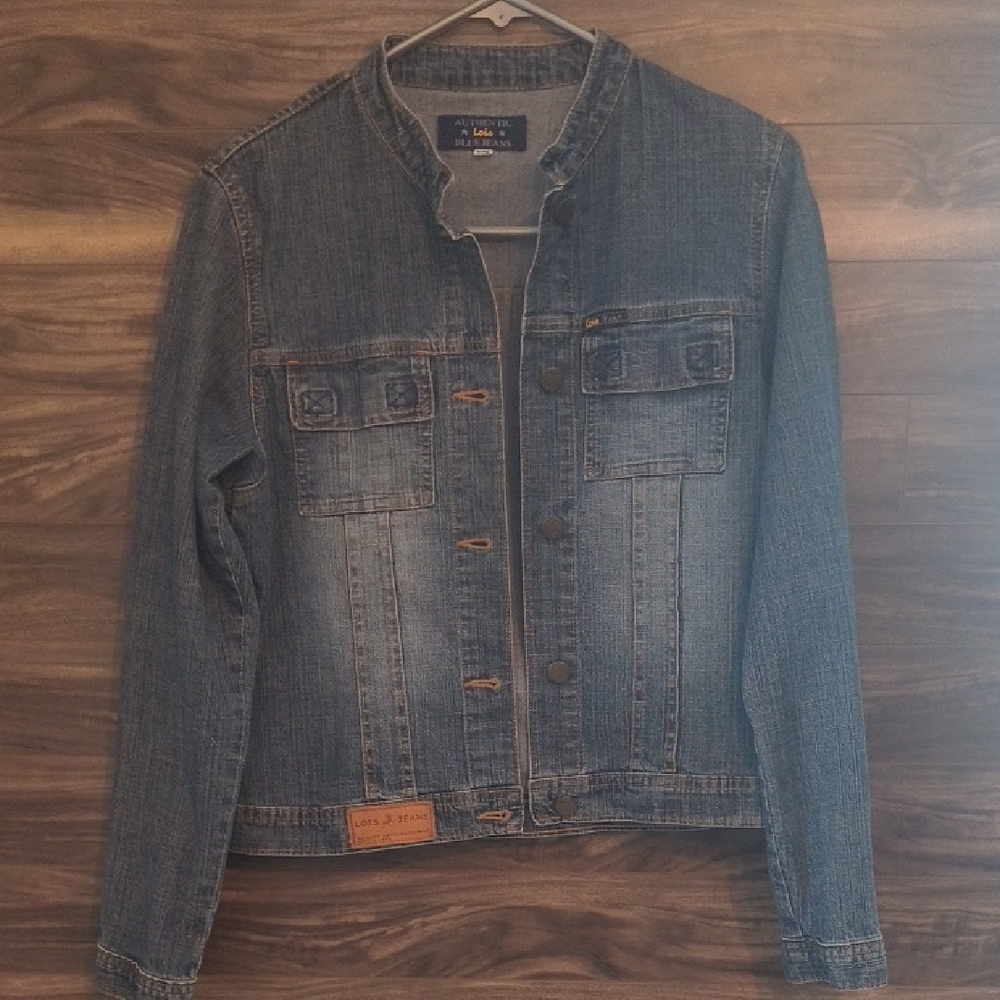 Vintage Lois Jeans Authentic Denim Jean Jacket - Womens Medium